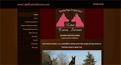 Desktop Screenshot of lobelcanineservices.com